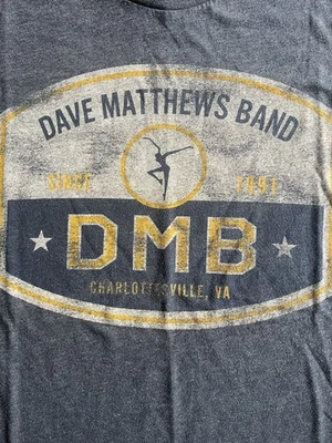 Dave Matthews Band DMB Charlottesville VA Band Graphic T Shirt Size M - Image 1 of 4