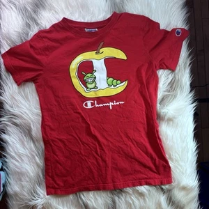 CHAMPION Apple Core Logo T-Shirt sz XL  Team Red - Picture 1 of 10