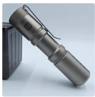Mankerlight Mini Titanium EDC Flashlight AA 14500 EDC High CRI 800 Lumen LED - Image 1 of 4