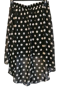 Disney Signed Polka Dotted Asymmetrical Woman's Skirt Size Large - Picture 1 of 5