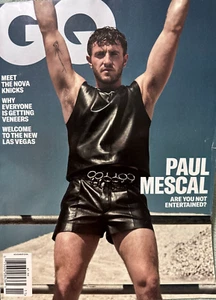 GQ Magazine Nov 2024 Paul Mescal F1 Sergio Perez unopened Versace scent page - Picture 1 of 13