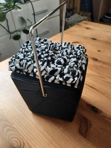 Außergewöhnliche kleine Handtasche,schwarz weiß, emo, Rockabilly, Rockabella - Bild 1 von 1