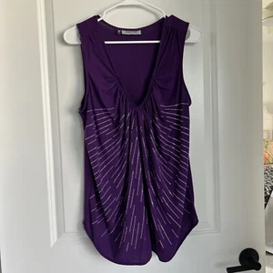 Top Kohls Jennifer Lopez JLO, scollo raccolto, impreziosito, grande, circonferenza petto 42" - Foto 1 di 5