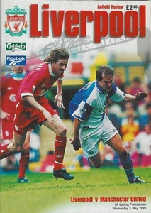 LIVERPOOL V MANCHESTER UNITED ~ 5 DE MAYO DE 1999 ~ TEMPORADA TRIPLE UNITED - Imagen 1 de 1