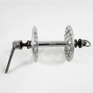 Buje delantero de brida alta Campagnolo Gran Sport 36H + pincho QR de colección pista fija - Imagen 1 de 7