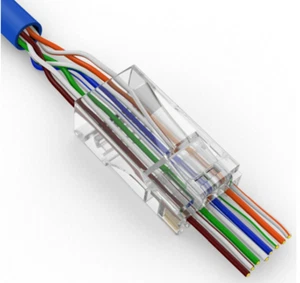 EZ RJ45 Crimp Modularer Stecker Netzwerkkabel CAT5e PACK Ideal LAN  - Bild 1 von 8
