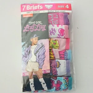 Nickelodeon That Girl Lay Lay Briefs 7 pack Cotton Panties Size 4 - Picture 1 of 2