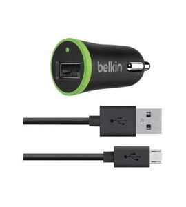 Cargador de coche universal Belkin de 2,1 amperios y cable micro-USB a USB - 4 pies - Imagen 1 de 6