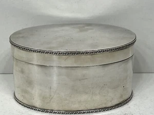 Unusual antique solid hallmarked sterling silver box by Pearce & Sons - Picture 1 of 11