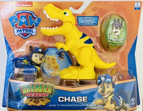 NIB Nicklelodeon Paw Patrol Dino Rescue Chase and Dinosaur Action Figure Toy Cover