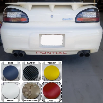 RED Rear Bumper Plastic letters - 1997-2003 Pontiac Grand Prix NOT VINYL - Image 1 of 4