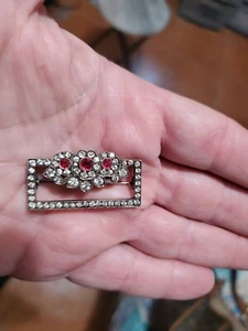 Antique Estate Sterling Silver Brooch - Picture 1 of 5