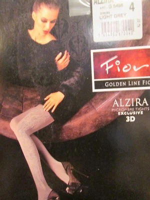 FIORE ALZIRA 3D MICROFIBRA MEDIAS PANTIMEDIAS DISEÑO PIERNA LT GRIS GRAFITO 3 TALLAS Foto 1 de 2