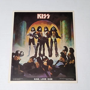 KISS Poster Put-on Love Gun 1977 Sticker Aucoin - Picture 1 of 4