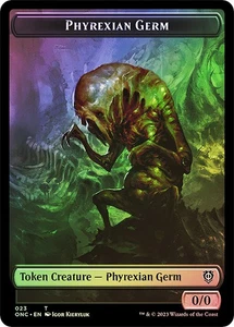 MTG FOIL {Phyrexian Germ Token} // {Phyrexian Mite Token} (#011) - Phyrexia: - Imagen 1 de 2