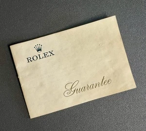 Rolex Folleto Certificado BLANCO GMT 1675 Submariner 5513 1680 1971 1972 Datejust - Imagen 1 de 5
