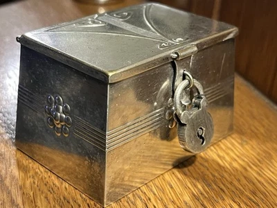 WMF C E Omega Art Nouveau Jugendstil  jewel box  German c1905 - Image 1 of 4