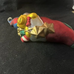 Dept. 56 Large Mercury Glass Stocking Ornament #59 - Picture 1 of 9