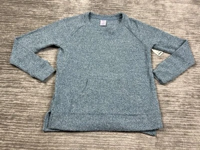 Secret Treasures 睡眠上衣女式中号蓝色雪尼尔毛衣全新带标签 — 第 1/4 张图片