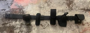 UNCLE MIKES Tactical Utility Police Leather Belt With Holster Cuff Pouch Sidekic - Picture 1 of 9