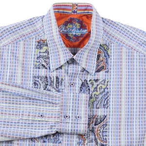 Robert Graham Freizeithemd mehrfarbig bestickt Button Down XXL - Bild 1 von 9