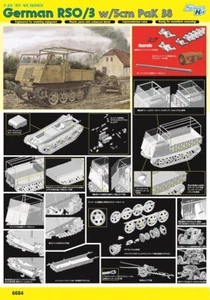 DRAGON 6684 1/35 RSO/3 w/5cm PaK 38 Assemble model kit - Picture 1 of 2