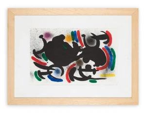 Joan Miro' (1893 1983) Splendida litografia con cornice - Foto 1 di 4