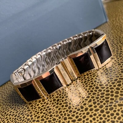 Vintage Flex-Let 16mm Gold Filled Mid Century Scissor Expansion Wristwatch Band - Image 1 of 4