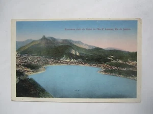 1928 BRASIL RIO DE JANEIRO PANORAMA VISTA DO CUME DO PAO D'ASSUCAR - Imagen 1 de 2