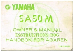 YAMAHA SA50M ORIG. 1981 OWNERS INSTRUCTION & MAINTENANCE HANDBOOK (GB DK S TEXT) - Picture 1 of 1