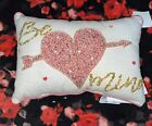 Hearts & Kisses Walentynki Koraliki Be Mine Love Dekoracyjna poduszka na narzutę 11x14"