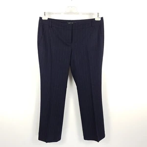 Marc Cain pantaloni tuta donna taglia 40 N4 W32 L30 blu grigio a righe lana angora pantaloni - Foto 1 di 9