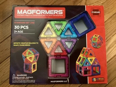 Magformers Intelligent Magnet Construction Set, 30 Pieces, Basic 63076 - Image 1 of 2