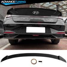 Fits 21-23 Hyundai Elantra Sedan M4 Style Carbon Fiber Print Trunk Spoiler Wing