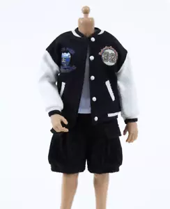 Chaqueta de béisbol y chaleco y pantalones cortos ropa de soldado a escala 1/12 a escala 1/12 - Imagen 1 de 20