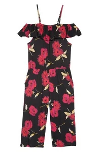 Girl's Billabong One Dance Jumpsuit L47411 Size M (10-12) - Black - Picture 1 of 2