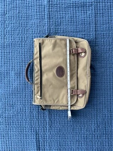GH BASS & CO Brown Canvas Messenger Bag - Picture 1 of 5