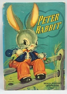 Autographed Ruth E. Newton Peter Rabbit Oversized Chubby Cubs Book Whitman c1947 - Picture 1 of 10
