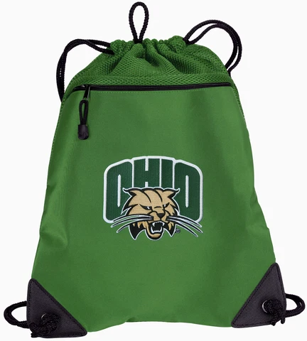 Ohio University Bobcats Drawstring Backpack MESH & MICROFIBER Bags Cover