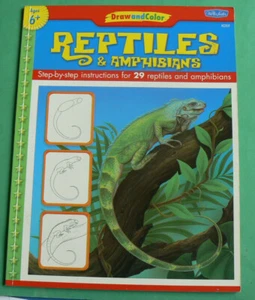 Draw&Color Reptiles & Amphibians 29 lessons, ages 6+ Walter Foster - Picture 1 of 10