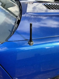 4" Short Black Aluminum Antenna Mast Radio AM/FM for Chevrolet Camaro 1982-2002 - Picture 1 of 24