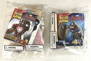 Lot Of 2~Lowe's Build And Grow~Avengers~Captain America & Iron Man~Wood Kits~New - Picture 1 of 6