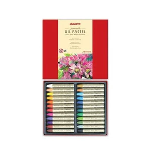 Mungyo Extra Soft Water Soluble Oil Pastel Set of 24 Assorted Colors