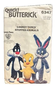 Quick ! Butterick 6347 One Size Stuffed Animals patterns - Picture 1 of 2