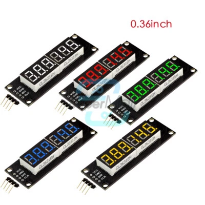 0.36 inch 6-Digit LED Tube Display Module 7-segment TM1637 5 Volts For Arduino - Image 1 of 4