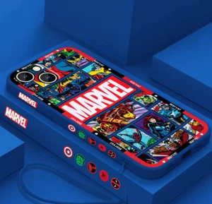 ✅ Cover Custodia MARVEL AVENGERS Apple iPhone 16 15 14 13 12 Pro PLUS MAX✅ - Foto 1 di 34