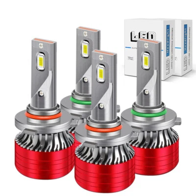 4x LED High/Low Beam Headlight Light Bulbs Kit For Jeep Grand Cherokee 1999-2004 - Image 1 of 4