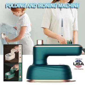 Steam Iron Travel Mini Compact Handheld Portable 180° Rotating Clothing Iron USA - Picture 1 of 13