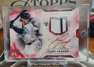 2018 Topps Diamond Icons CLINT FRAZIER RC Rookie On-Card Red Ink Auto/ Relic #/5 - Picture 1 of 2