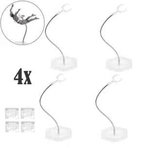 4PCS Action Figure Stand with Adjustable Metal Support Arm, Action Figure Clear - Picture 1 of 8
